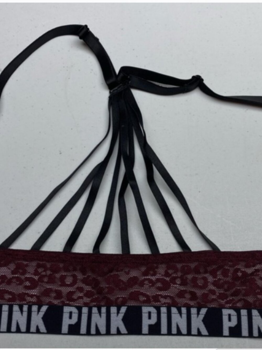 PINK by VS MAROON Push-up Front Close, 34B *P1014 - Picture 3 of 6